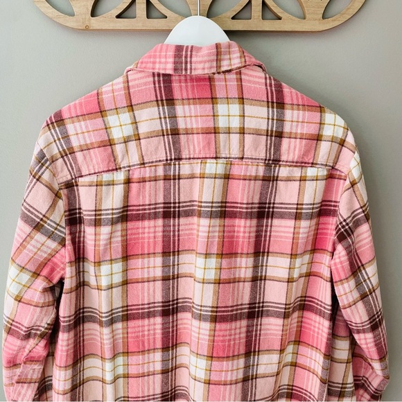 Old Navy The Boyfriend Shirt Pink Sz Medium - Picture 7 of 8